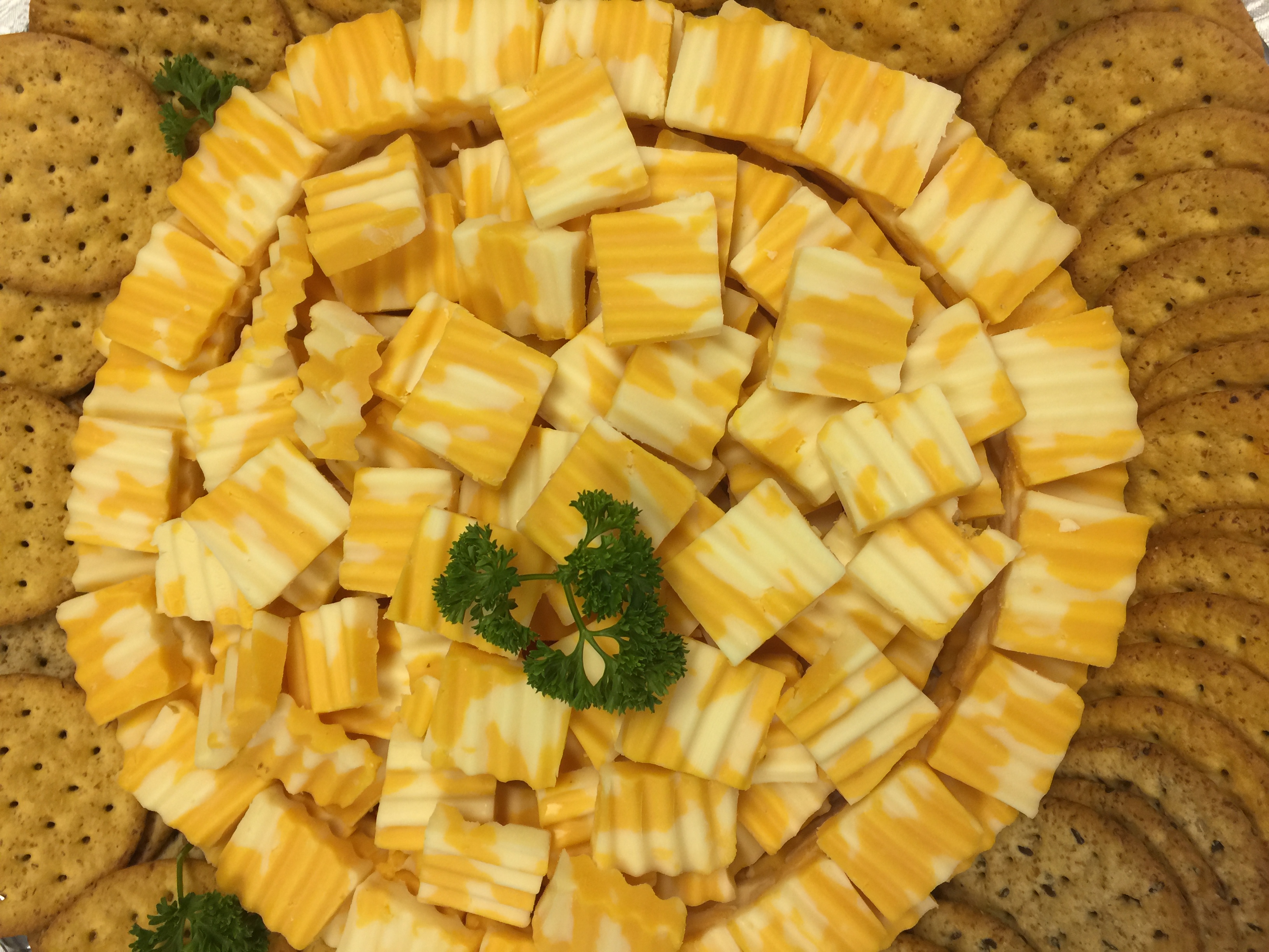 catering cheese and crackers