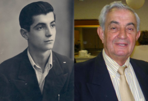 Picture of young and old Constantine Nicholas Vardalos