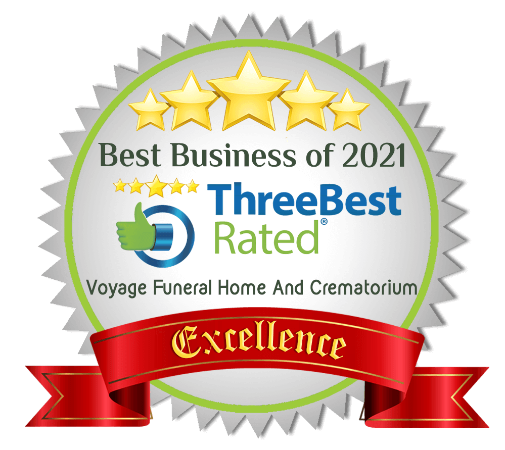 Voyage Funeral Home Excellence Award - Best rated for 2021