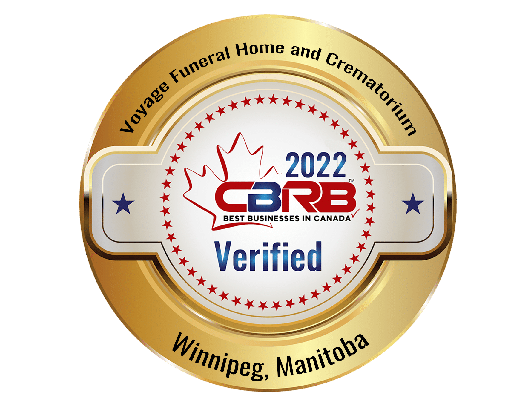 2022 CBRB Inc Voyage Funeral Home and Crematorium Badge